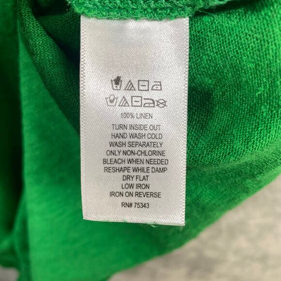 Tahari 100% Linen Tee Womens 1X Plus Size Lightweight Gauzy Beachy - Picture 11 of 12